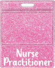 Oversized Nurse Practitioner Badge Buddy Card Holder - XL NP Nursing Accessories