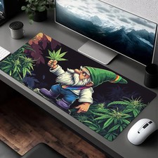 40 90cmGnome  Plant Design Mouse Pad - Non-Slip Desk Mat with, Washable Surface