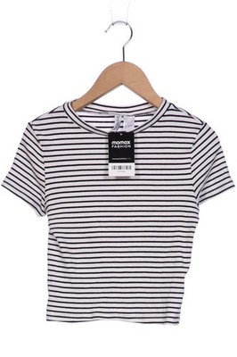 H&M T-Shirt Damen Shirt Kurzärmliges Oberteil Gr. S Baumwolle Schwarz #ve1zaar