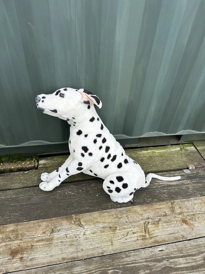 Realistic Life Size Dalmatian Dog - Melissa & Doug 27"  Sitting Soft Toy - Image 2 of 4