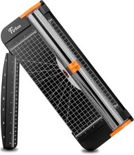 A4 Paper Cutter 12 Inch, Titanium Paper Trimmer with Safety Guard