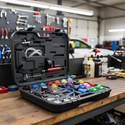 #ad 27 Piece Radiator Pressure and Vacuum System Kit for Leak Testing and Refilling $458.71