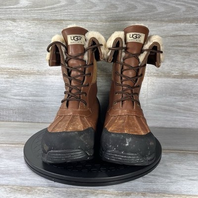 UGG Mens Butte Worchester Brown Leather Waterproof Vibram Boots Size 11 UGG Mens Butte Worchester Brown Leather Waterproof Vibram  main image 3