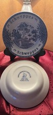 Schweppes Blue & White Soda Advertising Plate Enoch Wedgwood England