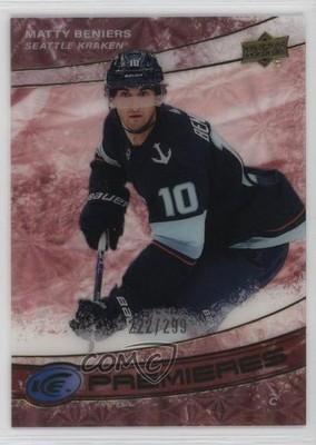 2022-23 Upper Deck Ice Premieres Red 222/299 Matty Beniers #241 Rookie RC 1q2
