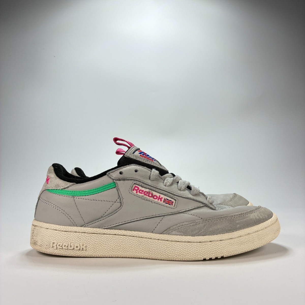 Reebok Club C 85 RAD Skull Grey Pink Sneakers Shoes BS5151  display picture 1