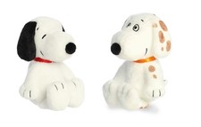 New Aurora Peanuts 2 Piece Floppy Legs Plush Bundle, 8" Snoopy and 9" Marbles