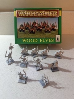 10 x warhammer Figures 6 metal and 4 plastic