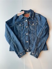 Levi Strauss & CO Women's Medium Dark Blue Trucker Jean Jacket