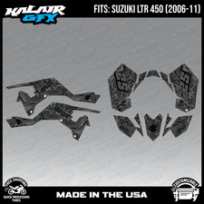 Graphics Kit for Suzuki ATV LTR450 (2006-2011) Snagged Series - SMOKE