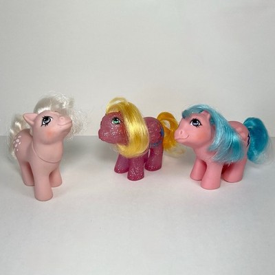 VTG My Little Pony G1 Baby Lot Of 3- Firefly, Sparkle Firefly And Cotton Candy