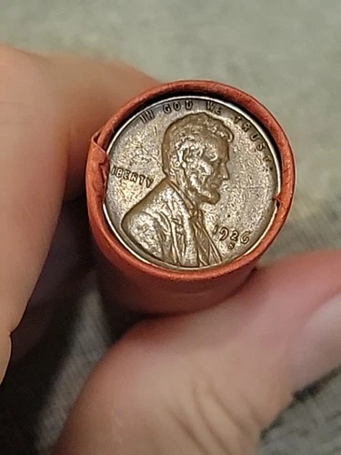 Terrific Au 1926 S&P Mint Pennies Ends Of Lincoln Wheat Cent Roll