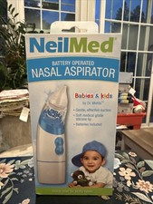NeilMed Aspirator - Battery Operated Nasal Aspirator for Babies Kids