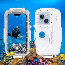 40M/130ft Waterproof Diving Case for iPhone 14/14 Pro/13/13 Pro/12 Pro
