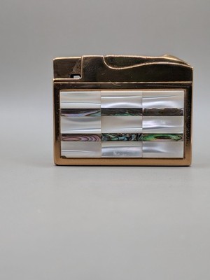 Vintage Elgin American Mother of Pearl Abalone Lighter Serviced Made in USA
