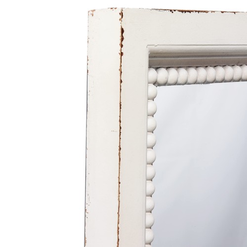 Boho White Mirrors for Wall Decor Living Room 24 x 16 Inches Hanging Rustic W... - Picture 6 of 9