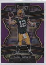 2019 Panini Select Concourse Purple Prizm 40/75 Aaron Rodgers #90 v1x