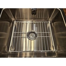 Sink Protectors for Kitchen Sink Bottom with White Coating Grate Insert Grid