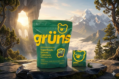 New Gruns Adult Superfood Vitamin Gummies  28 Pack - Low Sugar (Free Shipping)