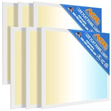 2x2 LED Flat Panel Light 6-Pack, 0-10V Dimmable, 5CCT 3000K-3500K-4500K-5000K...