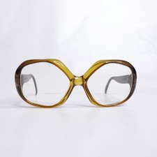Vintage 60s 70s Bausch Lomb Optyl Glasses Frames Large Oversized Amber Canada