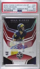 2020 Chronicles Draft Picks Red Signatures 46/75 Sean McKeon PSA 8.5 Auto 8d2