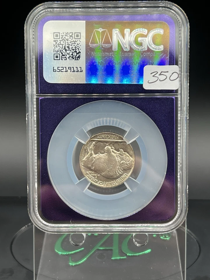 1919 Buffalo Nickel 5c NGC MS64 - Image 2 of 2