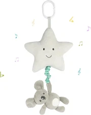 Baby Hanging Musical Toy with Music Box, Lullaby Pull Sensory for Babies Boys an