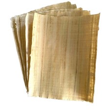 Set Of 10 Blank Egyptian Papyrus Sheets, for Art Projects and Schools, 6X8in.