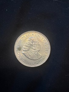 1963 South Africa 50 Cents Silver Coin Springbok