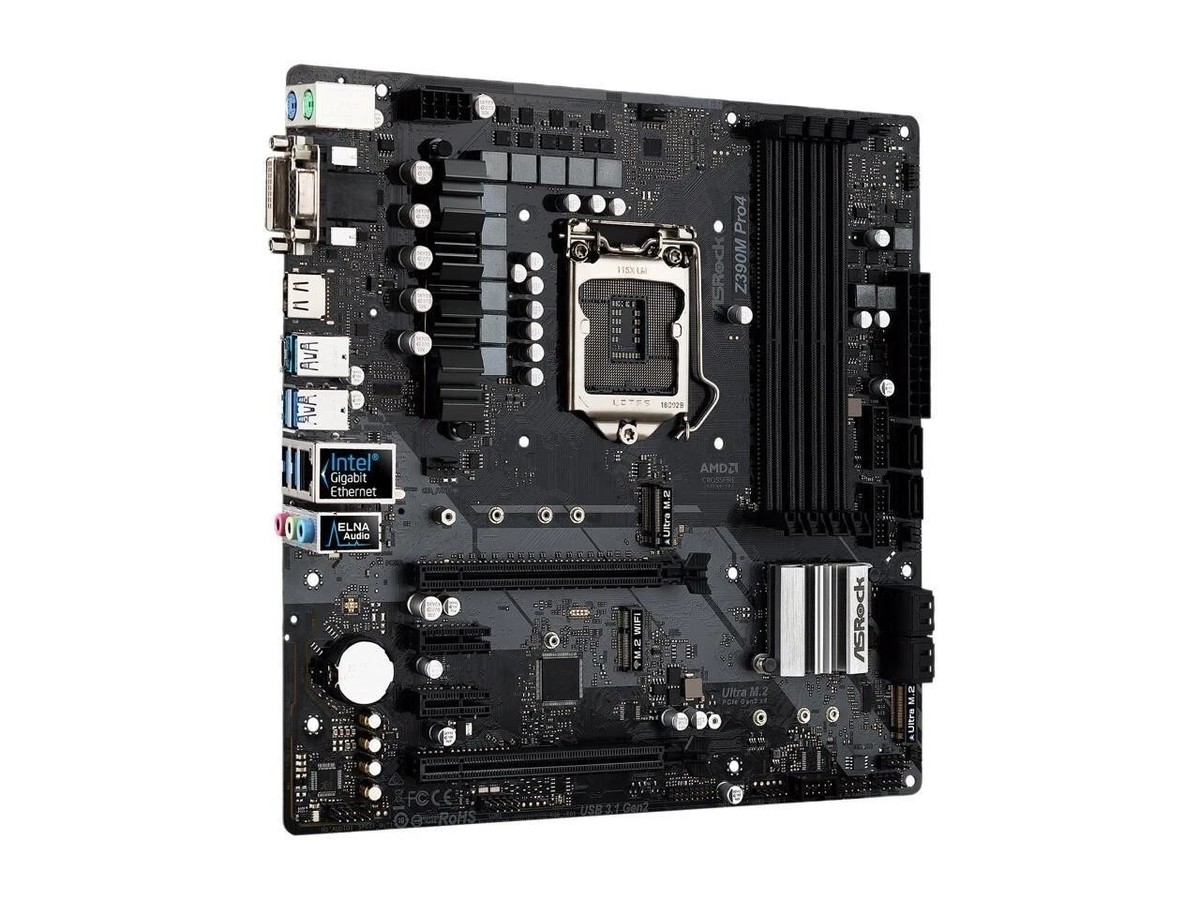 ASRock Z390m Pro 4 Intel 1151 Ddr4-sdram Micro ATX Motherboard