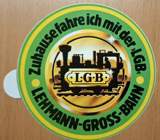 Aufkleber "L G B / LEHMANN-GROSS-BAHN", 10 cm Durchmesser