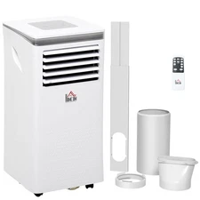 HOMCOM 8000 BTU Portable Air Conditioner for Rooms Uo to 344 Sq.Ft., 4-in-1 Mobi