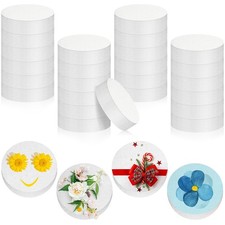 Henoyso 24 Pcs 4 x 4 x 1 Inch Round Polystyrene Foam Circles for Crafts