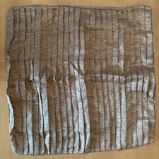 Croscill Home Pleated Cord Euro Sham Beige Brown Corded Pleat Zipper