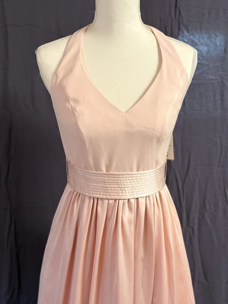 coral halter dress niLuu AQUAFLORA HALTER NECK SLIP DRESS IN CORAL main image 1