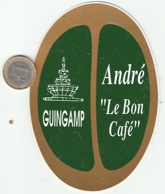 Sticker. ANDRE le Bon Café in Guingamp
