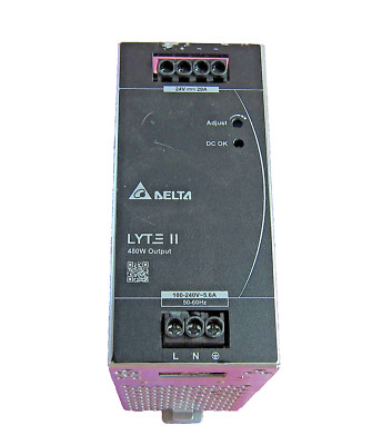 Delta DRL-24V480W1EN 24V 480W 20A DIN Rail LYTE II AC/DC Power Supply Module