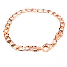 Pure Copper Cube Chain Bracelet, 100 % Pure Solid Copper Chain Bracelet  All Sz