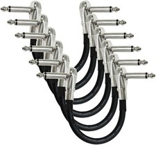 6 Units - 18 inch Mogami 2524 patch cables - Guitar Bass Effects Instrument