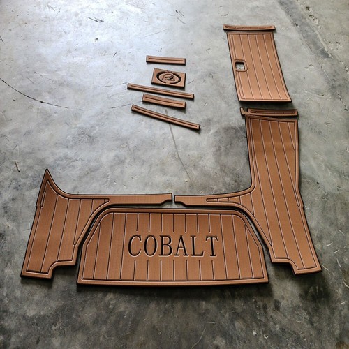 1997 Cobalt 252 Swim Platform Cockpit Pad Boat EVA Foam Faux Teak Deck Floor Mat - Picture 8 of 24