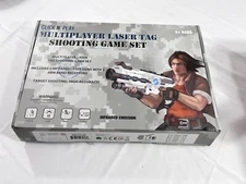 Click N' Play Infrared Laser Tag Game Set Guns and Armband Multi Player Set of 2