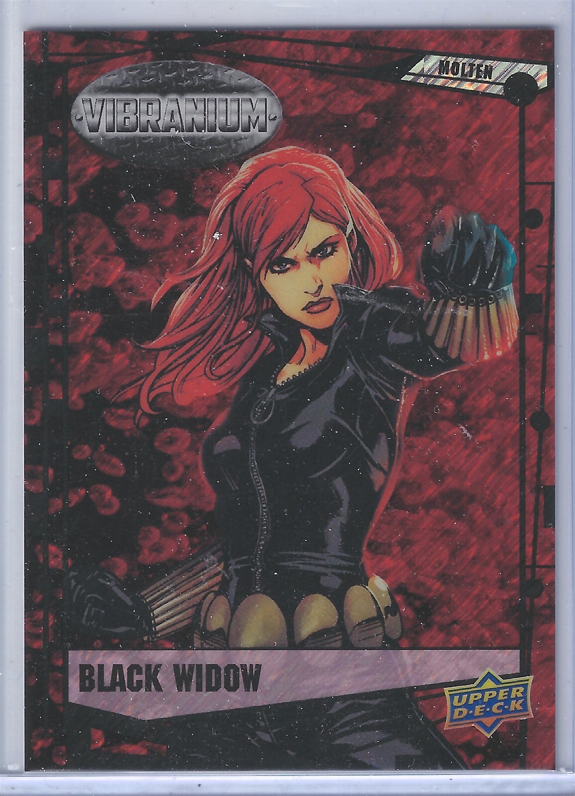 2015 Marvel Vibranium Molten Parallel #36 Black Widow 005/299 Upper Deck SKC