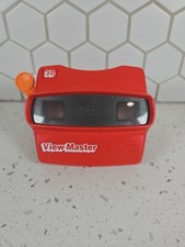 Vintage Tyco Red Viewmaster 3D View-Master Viewer Orange Lever Made in USA