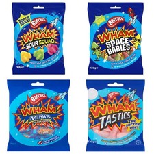 Barratt Wham Sweets Share Bags Minis, Sour Squad, Tastics, Space Babies Chewy