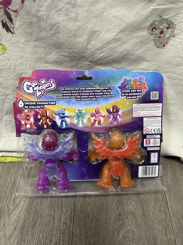 Goo Zonians Queen Ember And Princess Flix Twin Pack Stretchy Gooey Figures - Image 4 of 4