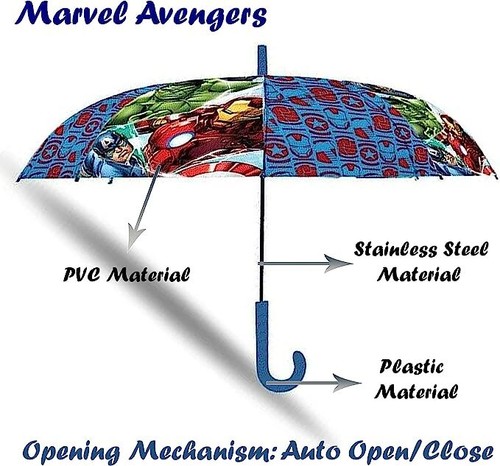 Kids Windproof Classic Umbrellas, Children Foldable School Travel Gift for 3-7Y - Picture 20 of 77