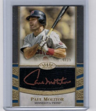 2021 Topps Tier One Paul Molitor Bronze Ink Auto #'ed 16/25