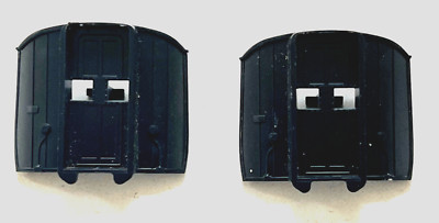 Paar Hornby LNER schwarze Wagenenden, Korridorverbindungen, Margate hergestellt 435-*020