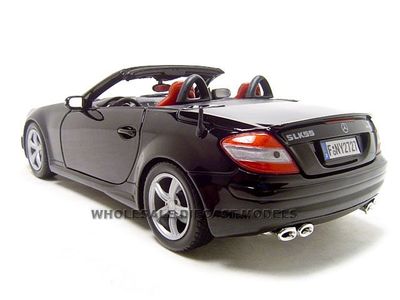 Motormax 2005 MERCEDES SLK 55 AMG Black 1/18 Diecast Model Car